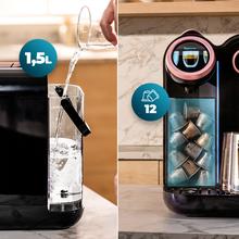 Power Caps Spin Máquina de café de cápsulas Nespresso com vaporizador muito compacta.