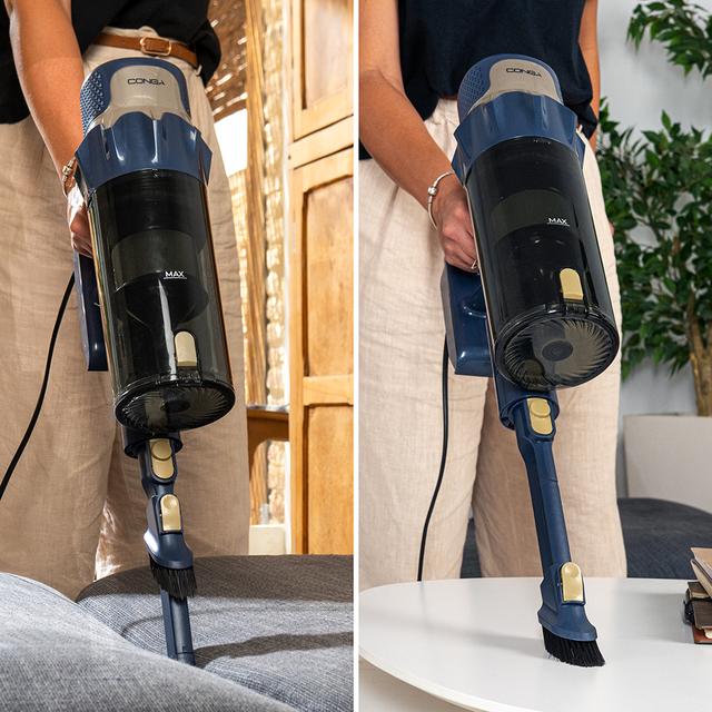 Conga Rockstar 800 Powerhead Titán Aspirapolvere verticale a fili. Potenza massima di 500 W e grande potere di aspirazione fino a 15 kPa. Serbatoio da 700 ml. Spazzola motorizzata. Tubo telescopico.