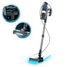 Conga Rockstar 800 Powerhead Titán Aspirapolvere verticale a fili. Potenza massima di 500 W e grande potere di aspirazione fino a 15 kPa. Serbatoio da 700 ml. Spazzola motorizzata. Tubo telescopico.
