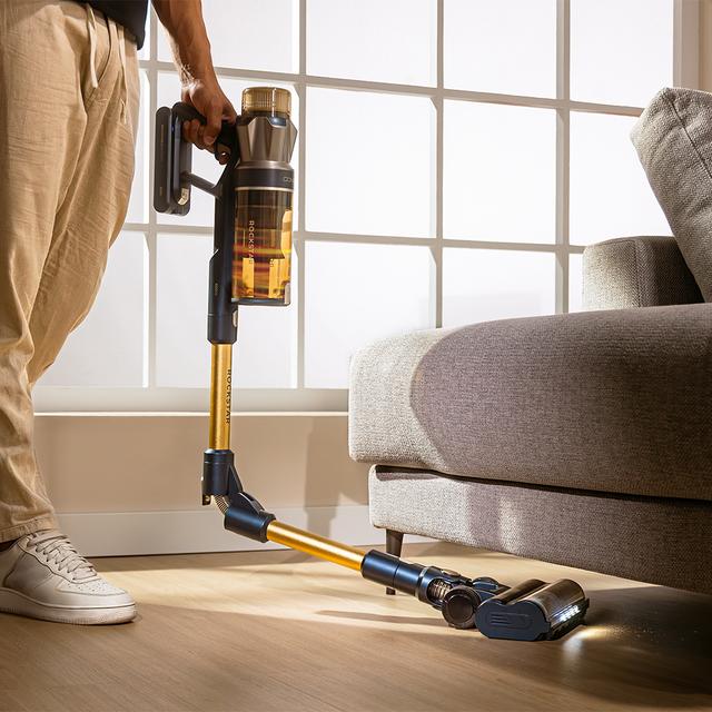 Conga Rockstar RS90 Pet Flex Aspirador escoba sin cables con 600 W y 160 AW de potencia de succión. 40 kPa. Modo Auto. Cepillo para animales y tubo flexible. Limpia hasta 140 m2 sin parones en modo Eco.