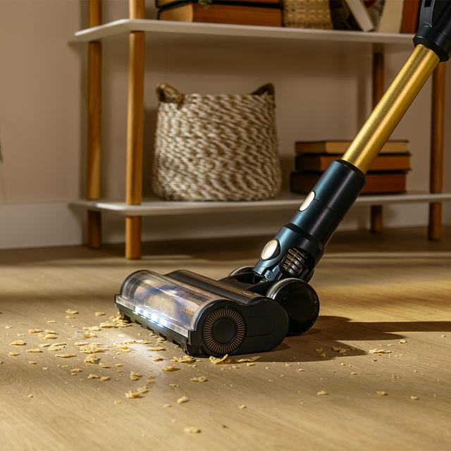 Conga Rockstar RS90 Pet Flex Aspirador escoba sin cables con 600 W y 160 AW de potencia de succión. 40 kPa. Modo Auto. Cepillo para animales y tubo flexible. Limpia hasta 140 m2 sin parones en modo Eco.