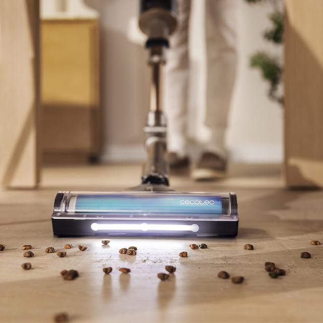 Conga Rockstar RX90 AI AquaPet Flex Aspirador escoba sin bolsa sin cables con Máxima potencia de succión de 350 AW y ultrapotencia de 850 W. 100 minutos de autonomía. Inteligencia Artificial. Cepillo HairLess antienredos. Tubo flexible y kit de accesorios completo.