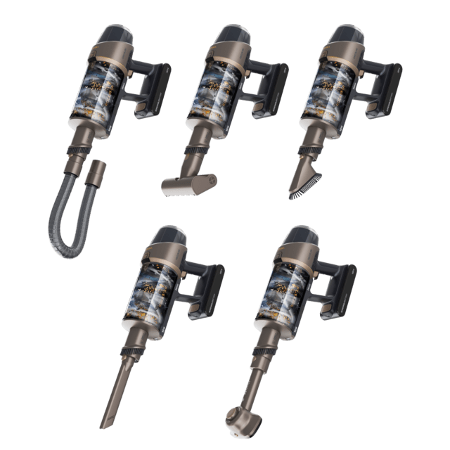 Conga Rockstar RX90 AI AquaPet Flex Aspirador escoba sin bolsa sin cables con Máxima potencia de succión de 350 AW y ultrapotencia de 850 W. 100 minutos de autonomía. Inteligencia Artificial. Cepillo HairLess antienredos. Tubo flexible y kit de accesorios completo.