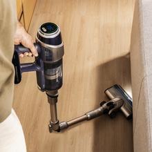 Conga Rockstar RX90 AI AquaPet Flex Aspirador escoba sin bolsa sin cables con Máxima potencia de succión de 350 AW y ultrapotencia de 850 W. 100 minutos de autonomía. Inteligencia Artificial. Cepillo HairLess antienredos. Tubo flexible y kit de accesorios completo.