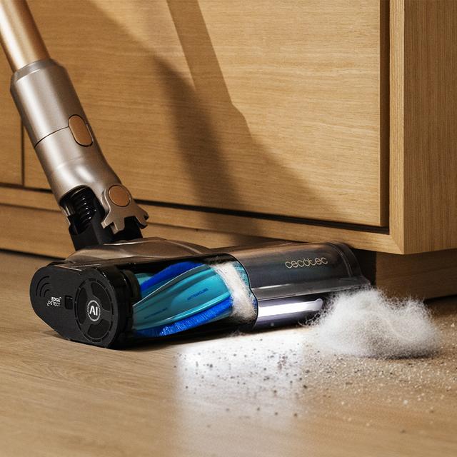 Conga Rockstar RX90 AI AquaPet Flex Aspirador escoba sin bolsa sin cables con Máxima potencia de succión de 350 AW y ultrapotencia de 850 W. 100 minutos de autonomía. Inteligencia Artificial. Cepillo HairLess antienredos. Tubo flexible y kit de accesorios completo.
