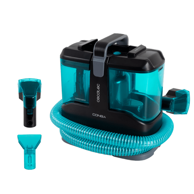 Conga 3000 Carpet&Spot Clean Max Nettoyeur de taches. 450 W et 13 kPa de puissance. Design compact. Réservoir pour l’eau propre de 1000 ml et réservoir pour l’eau sale de 550 ml. Pulvérisateur.