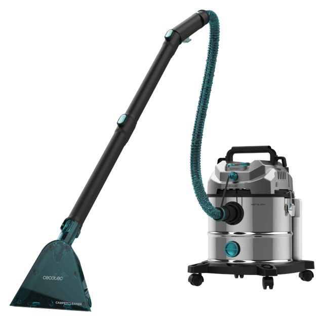 Conga CarpetClean 20000 Pro Ultra Nettoyeur de taches Fonction 2 en 1 avec une grande capacité de 20 L, qui permet d'aspirer à la fois les solides et les liquides. 1600 W et 21 kPa de puissance.