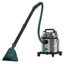 Conga CarpetClean 20000 Pro Ultra Nettoyeur de taches Fonction 2 en 1 avec une grande capacité de 20 L, qui permet d'aspirer à la fois les solides et les liquides. 1600 W et 21 kPa de puissance.
