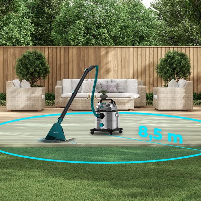 Conga CarpetClean 20000 Pro Ultra Nettoyeur de taches Fonction 2 en 1 avec une grande capacité de 20 L, qui permet d'aspirer à la fois les solides et les liquides. 1600 W et 21 kPa de puissance.