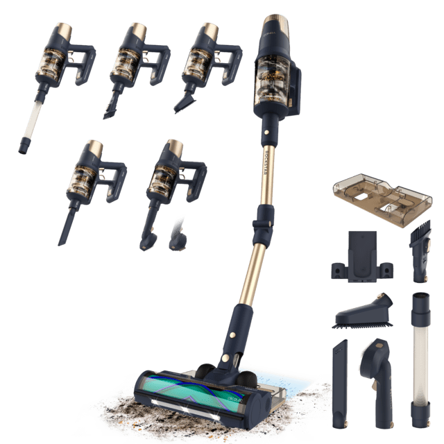 Conga Rockstar RX70 AquaPet Flex 2-in-1 Akku-Staubsauger mit 780-W-Motor und 300 AW extremer Leistung. Saugt und wischt gleichzeitig mit dem ErgoWet-System, 100 Minuten Laufzeit und einer XL-Anti-Tangle-HairLess-Bürste. Flexibler Schlauch mit LED-Licht, Pet Style und einem Home&Car-Kit mit 7 Zubehörteilen.
