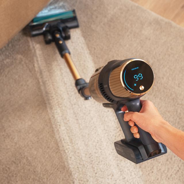 Conga Rockstar RX70 AquaPet Flex Zero aspirador escoba sin cables sin bolsa con máxima potencia de succión de 300 AW y ultrapotencia de 780 W. 100 minutos de autonomía. Cepillo HairLess antienredos. Tubo flexible y kit de accesorios completo. Incluye cepillo para animales y accesorio de fregado.