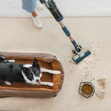 RZ90 AI AquaPet Flex Connected Aspirador escoba sin cables con base de autovaciado. 310 AW y 850 W. Tubo flexible. Inteligencia Artificial y contador de partículas. APP. Cepillo de animales y accesorio WaterTank de fregado.