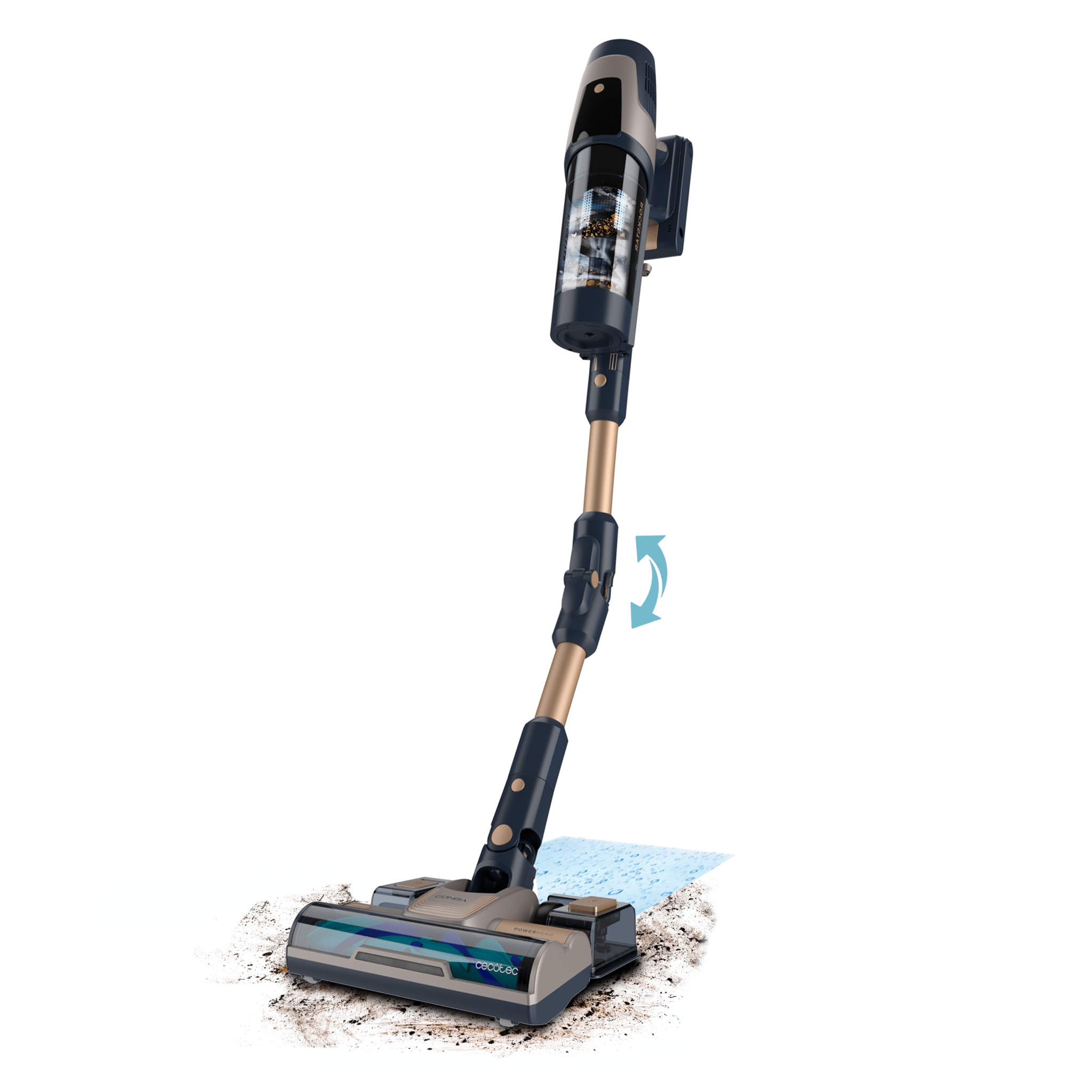 Aspirador Cecotec RZ90 AI AquaPet Flex Connected con tubo flexible y accesorio WaterTank