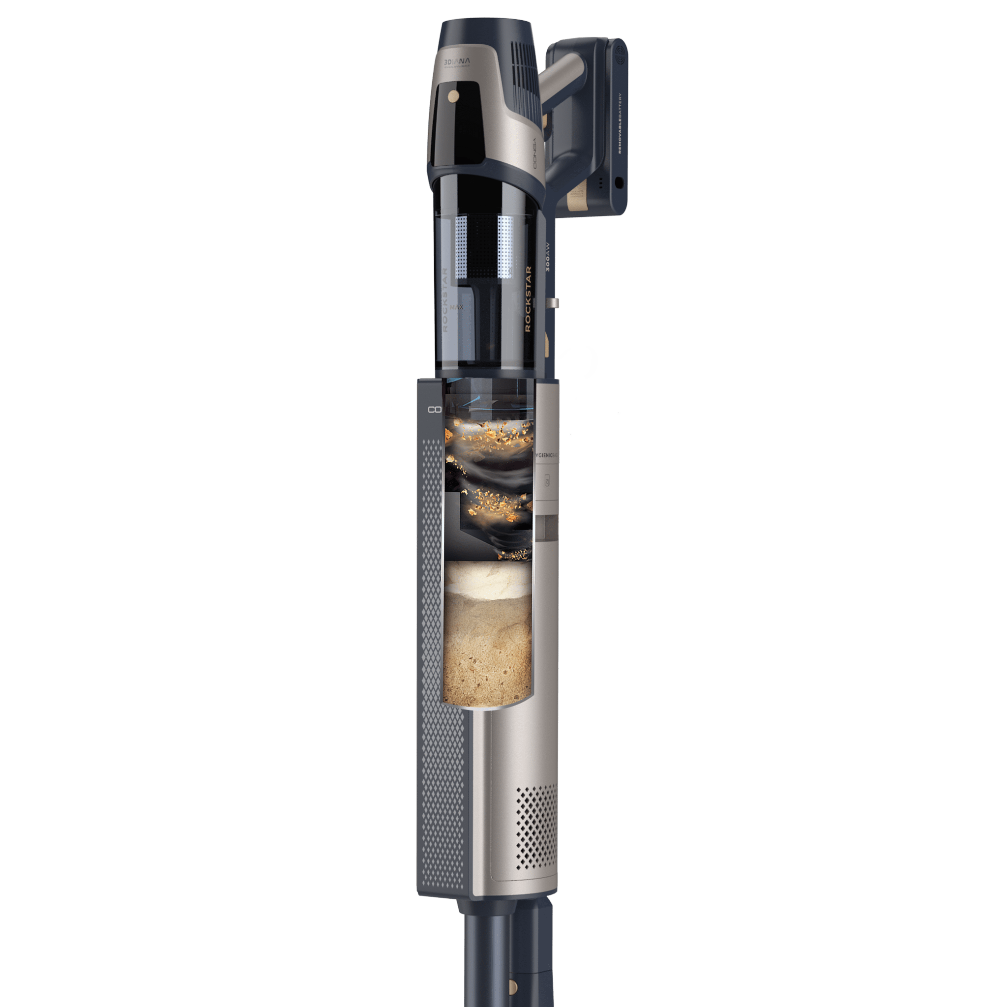 Base de autovaciado del aspirador Cecotec RZ90 AI AquaPet Flex Connected