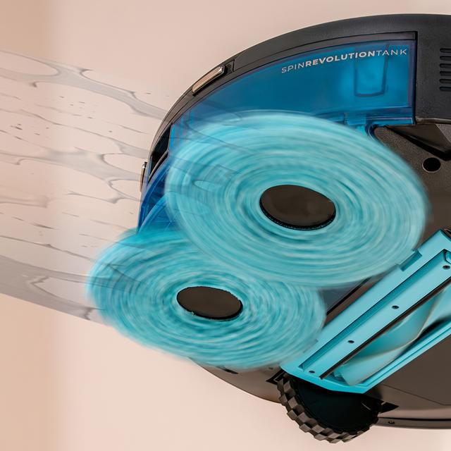 Conga M100 Spin AI Robot aspirador con mopas giratorias elevables. Inteligencia Artificial y 20000 Pa de succión. Cepillo de silicona antienredos. Autonomía hasta 220 m2. Control App 3.0.
