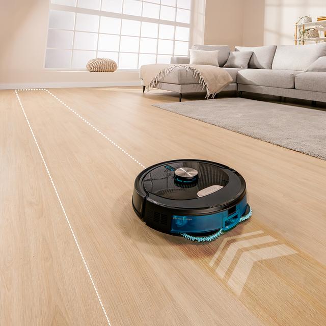 Conga M100 Spin AI Robot aspirador con mopas giratorias elevables. Inteligencia Artificial y 20000 Pa de succión. Cepillo de silicona antienredos. Autonomía hasta 220 m2. Control App 3.0.