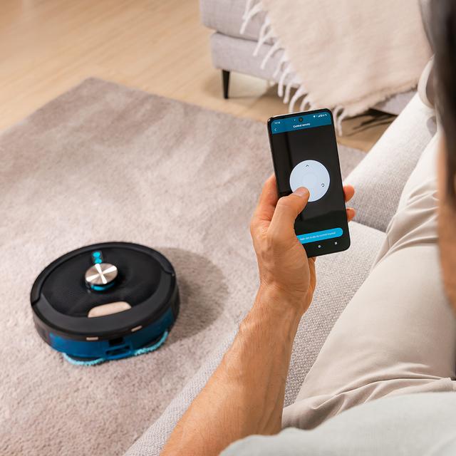 Conga Y100 Spin AI Robot aspirador con Navegación láser. 20000 Pa de presión de succión. - de autonomía. Cepillo de silicona especial para casas con mascotas. Base de autovaciado con bolsa de polvo.