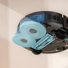 Conga Y100 Spin AI Robot aspirateur. Navigation laser. Pression d'aspiration de 20000 Pa. Brosse en silicone spécialement conçue pour les poils d’animaux. Base de vidange automatique avec sac à poussière.