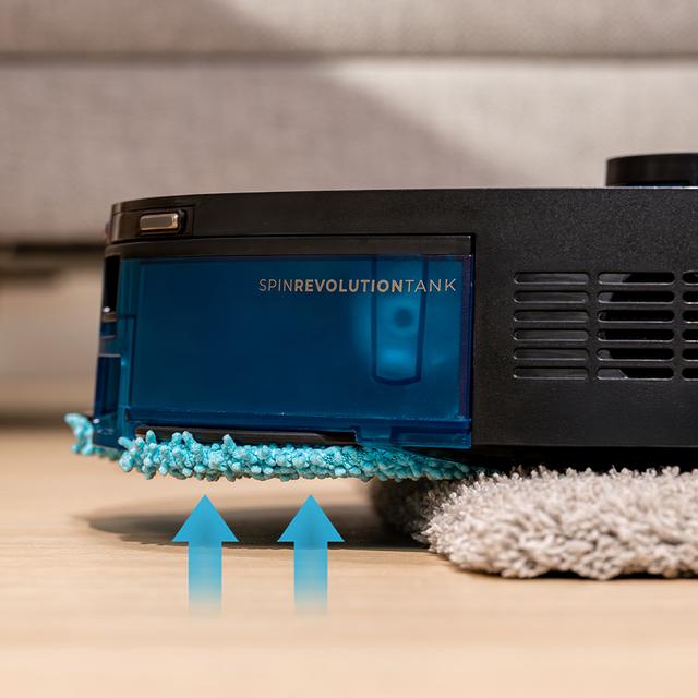 Conga Y100 Spin AI Robot aspirador con Navegación láser. 20000 Pa de presión de succión. - de autonomía. Cepillo de silicona especial para casas con mascotas. Base de autovaciado con bolsa de polvo.