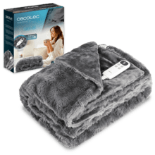 HeatConfort Noa (200 x 180) Manta eléctrica 200x180 con Apagado Automático y 10 Niveles de Temperatura Ajustables. Faux fur.