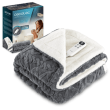 HeatConfort Luma (180 x 130) Manta eléctrica 180x130 con Apagado Automático y 10 Niveles de Temperatura Ajustables. Sherpa.