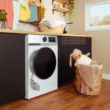 Bolero DressCode 8450 Inverter Lavadora blanca de 8 kg de capacidad y 1400 rpm, 16 programas, Clase A-20 %, motor Inverter Plus, elegante panel inox, SteamMax, Drum Clean, Allergy Care, Pearl Drum, Delay Start, Función Silence, Stop&Go y Kid Lock.