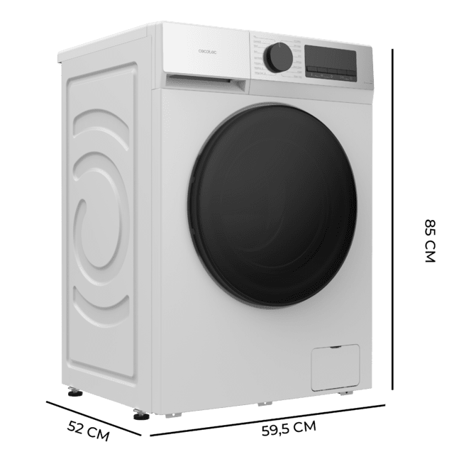 Bolero DressCode 8450 Inverter Lavadora blanca de 8 kg de capacidad y 1400 rpm, 16 programas, Clase A-20 %, motor Inverter Plus, elegante panel inox, SteamMax, Drum Clean, Allergy Care, Pearl Drum, Delay Start, Función Silence, Stop&Add y Kid Lock.