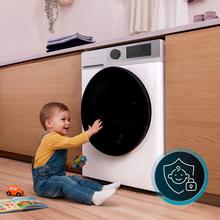 Bolero DressCode 8450 Inverter Lavadora blanca de 8 kg de capacidad y 1400 rpm, 16 programas, Clase A-20 %, motor Inverter Plus, elegante panel inox, SteamMax, Drum Clean, Allergy Care, Pearl Drum, Delay Start, Función Silence, Stop&Go y Kid Lock.