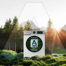 Bolero DressCode 9450 Inverter Lave-linge blanc d'une capacité de 9 kg, 1400 tr/min, 16 programmes, classe A-10 %, moteur Inverter Plus, élégant panneau en acier inoxydable, SteamMax, Drum Clean, Allergy Care, Pearl Drum, départ différé, fonction Silence, Stop&Go et Kid Lock.