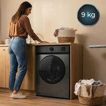 Bolero DressCode 9450 Inverter Steel Lavadora steel de 9 kg de capacidad y 1400 rpm, 16 programas, Clase A-10 %, motor Inverter Plus, elegante panel inox, SteamMax, Drum Clean, Allergy Care, Pearl Drum, Delay Start, Función Silence, Stop&Go y Kid Lock.