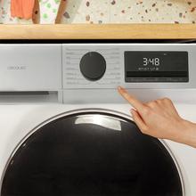 Bolero DressCode 12450 Inverter Lave-linge blanc d'une capacité de 12 kg, 1410 tr/min, 16 programmes, classe A-20 %, moteur Inverter Plus, élégant panneau en acier inoxydable, SteamMax, Drum Clean, Allergy Care, Pearl Drum, départ différé, fonction Silence, Stop&Go et Kid Lock.