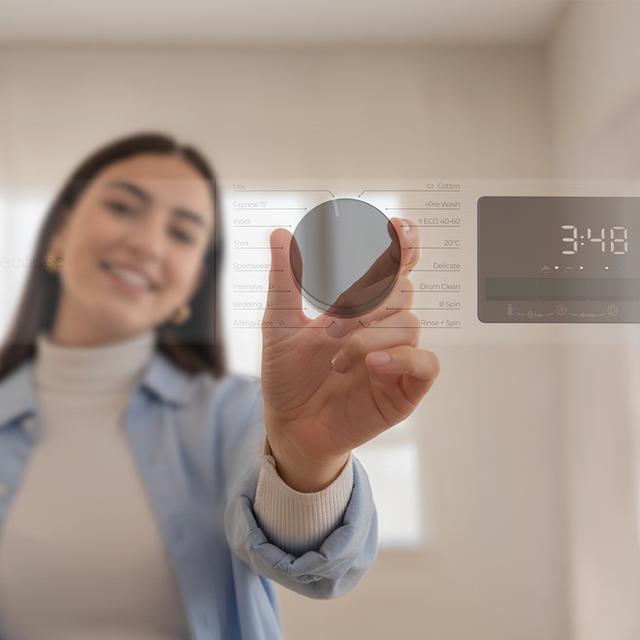 Bolero DressCode 12450 Inverter Lavadora blanca de 12 kg de capacidad y 1400 rpm, 16 programas, Clase A-20 %, motor Inverter Plus, elegante panel inox, SteamMax, Drum Clean, Allergy Care, Pearl Drum, Delay Start, Función Silence, Stop&Go y Kid Lock.