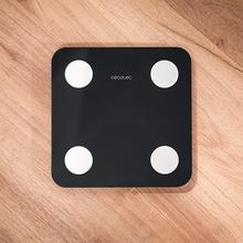 Surface Precision HealthySmart Balança inteligente com aplicativo, Bluetooth e 25 parâmetros, 28x28 cm, tela LCD, capacidade máxima de 180 kg.