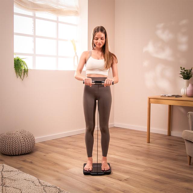 Surface Precision HealthySmart Pro Báscula de Baño Premium con App, Tecnología BIA, 25 Parámetros, Pantalla LCD y 8 Sensores de Alta Precisión