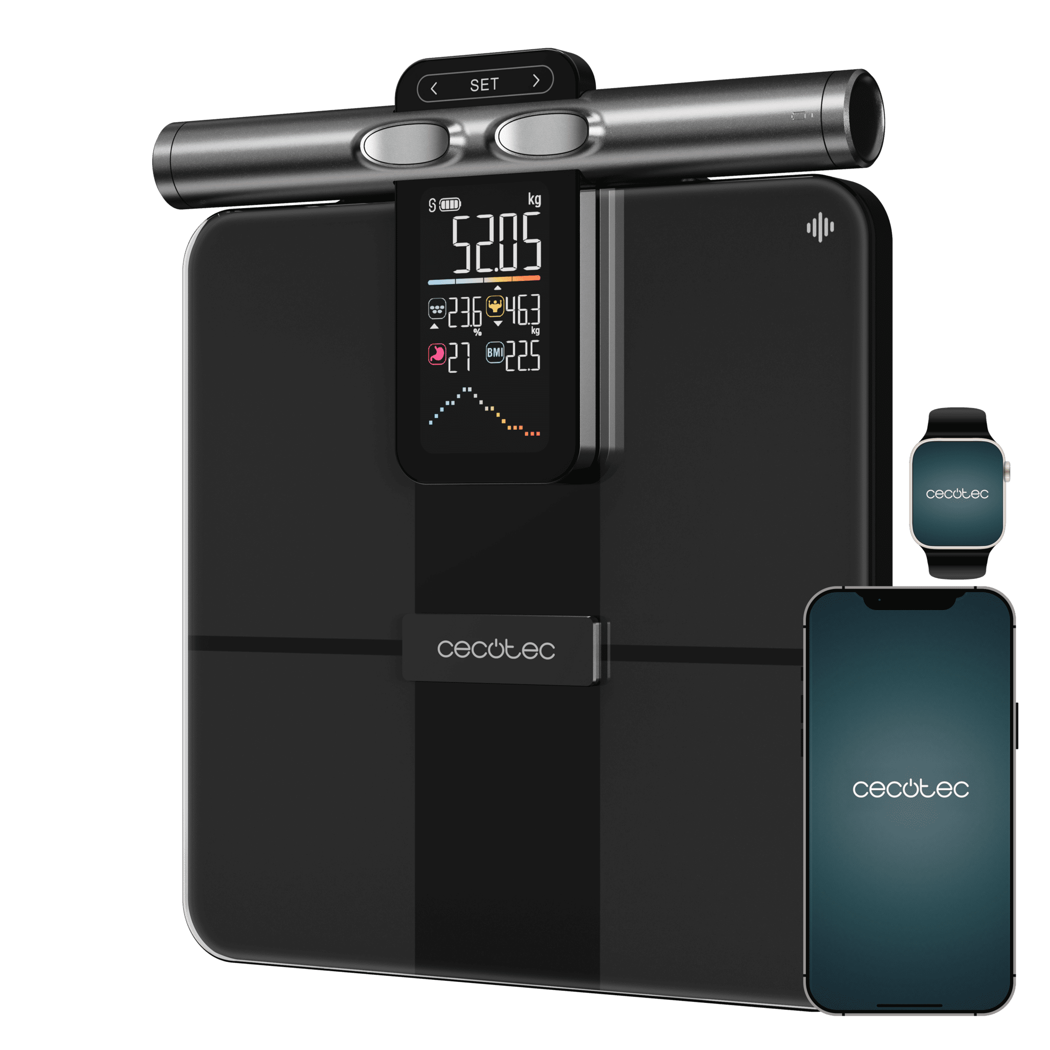 Cecotec Surface Precision HealthySmart Pro con barra de electrodos y Bluetooth