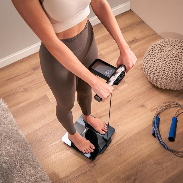 Surface Precision HealthySmart Pro Báscula de Baño Premium con App, Tecnología BIA, 25 Parámetros, Pantalla LCD y 8 Sensores de Alta Precisión