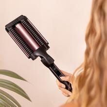 RitualCare 1000 Summer Waves Plancha de Pelo de Ondas Surferas con 3 Barriles con revestimiento de cerámica, 25 mm, y 3 Temperaturas Ajustables