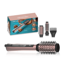 CeramicCare 3in1 AirBrush CeramicCare 3in1 AirBrush – Cepillo de Aire con Función Iónica | Seca, Moldea y Da Volumen | Pantalla de Temperatura | 1200W de Potencia | Revestimiento de Cerámica | 3 Modos de Calor | Cepillos de 50 mm, 33 mm y Cabezal Voluminizador