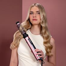 CeramicCare 3in1 AirBrush CeramicCare 3in1 AirBrush – Cepillo de Aire con Función Iónica | Seca, Moldea y Da Volumen | Pantalla de Temperatura | 1200W de Potencia | Revestimiento de Cerámica | 3 Modos de Calor | Cepillos de 50 mm, 33 mm y Cabezal Voluminizador