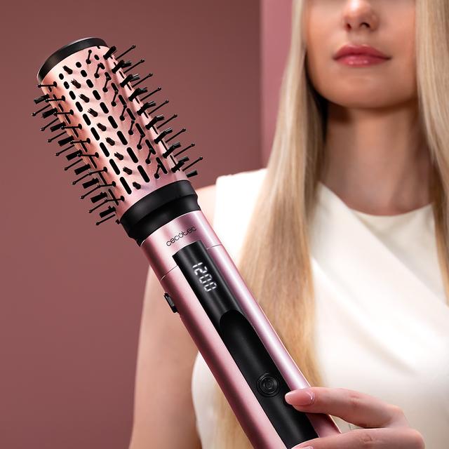 CeramicCare 3in1 AirBrush CeramicCare 3in1 AirBrush – Cepillo de Aire con Función Iónica | Seca, Moldea y Da Volumen | Pantalla de Temperatura | 1200W de Potencia | Revestimiento de Cerámica | 3 Modos de Calor | Cepillos de 50 mm, 33 mm y Cabezal Voluminizador