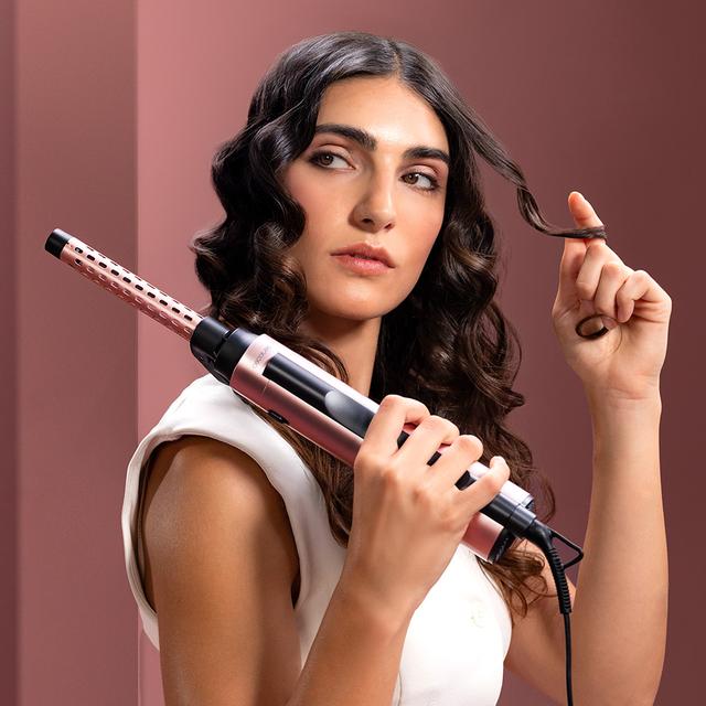 CeramicCare 10in1 AirBrush Cepillo de Aire con 10 Accesorios, Secador, Alisador, Rizador, Voluminizador y Difusor, Pantalla Digital, Función Iónica, 1200W, Revestimiento de Cerámica, Control Inteligente de Temperatura, 3 Modos de Calor y Velocidad
