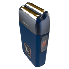 PrecisionCare X-Trimm Pro – Afeitadora Laminar Profesional con Cuerpo de Cuero | Motor 9000 RPM, 3 Velocidades, Cuchillas de Titanio con Afilado Duradero | Pantalla LED con % de Batería y RPM | 2h de Autonomía | Tapa Protectora