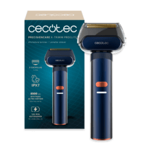 PrecisionCare X-Trimm ProElite PrecisionCare X-Trimm Pro – Afeitadora Laminar Profesional de Aluminio | 8500 RPM, 3 Cuchillas Titanio, 3 Velocidades, Batería 1300 mAh (2h) | Waterproof IPX7 | Ideal para Viajes con Bloqueo de Seguridad