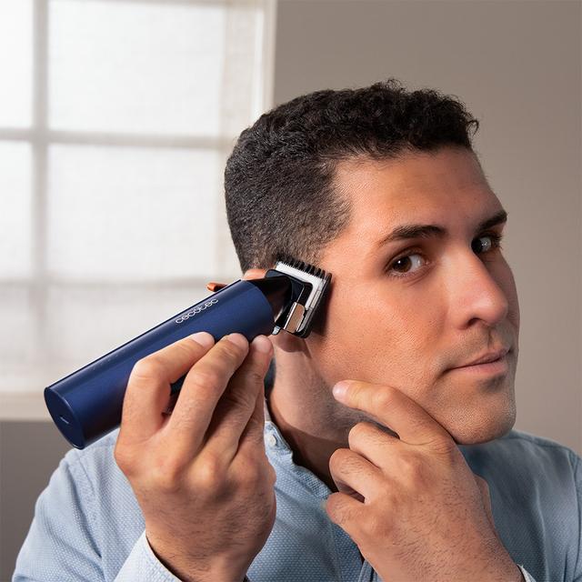 PrecisionCare Expert Tagliacapelli con motore Brushless digitale, 2 velocità, 6 pettini guida, corpo in alluminio, batteria da 2 ore, regolazione della lunghezza da 0,8 a 2 mm, 6700 giri/min.