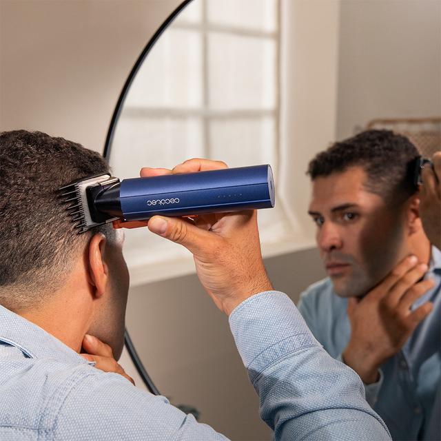 PrecisionCare Expert Tagliacapelli con motore Brushless digitale, 2 velocità, 6 pettini guida, corpo in alluminio, batteria da 2 ore, regolazione della lunghezza da 0,8 a 2 mm, 6700 giri/min.