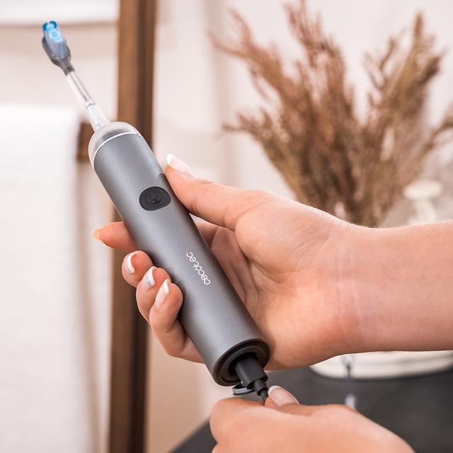 ToothCare UltraSonic EliteSwing Cepillo de dientes sónico con tecnología de oscilación 60º avanzada, 2 cabezales diferentes, 4 modos, 66.000 rpm, motor brushless, 30 días de autonomía.