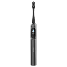 ToothCare UltraSonic PlatiniumSwing Spazzolino sonico con oscillazione, fino a 50.000 giri al minuto, 5 modalità, display, rapporto di pulizia, 8 testine, ricarica wireless e custodia.