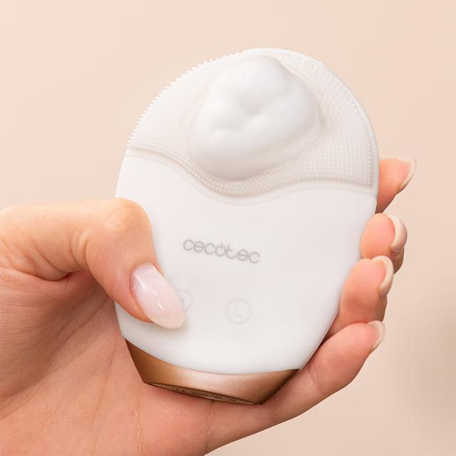 FaceCare TotalClean Soft – Limpiador Facial Ultrasónico con Generador de Jabón Automático, Vibración Sónica + Masaje Reafirmante, Silicona de Grado Alimenticio, 60 min de Autonomía, IPX6 Waterproof, Control de Velocidad