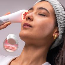 FaceCare TotalClean 2in1 HotN’Cold Silikon-Gesichtsreiniger mit 4 Modi: Vibration, EMS, Wärme- und Kältefunktion, IPX7.