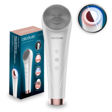 FaceCare TotalClean 2in1 HotN’Cold Limpeza Facial de Silicone com 4 Modos: Vibração, EMS, Função Calor e Frio, IPX7